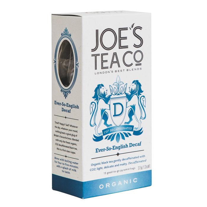 Joe's Tea Company Ever-So-English Decaf Tea Bags [WHOLE CASE]