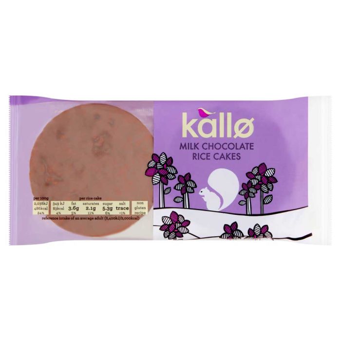 Kallo Milk Chocolate Rice Cakes [WHOLE CASE]