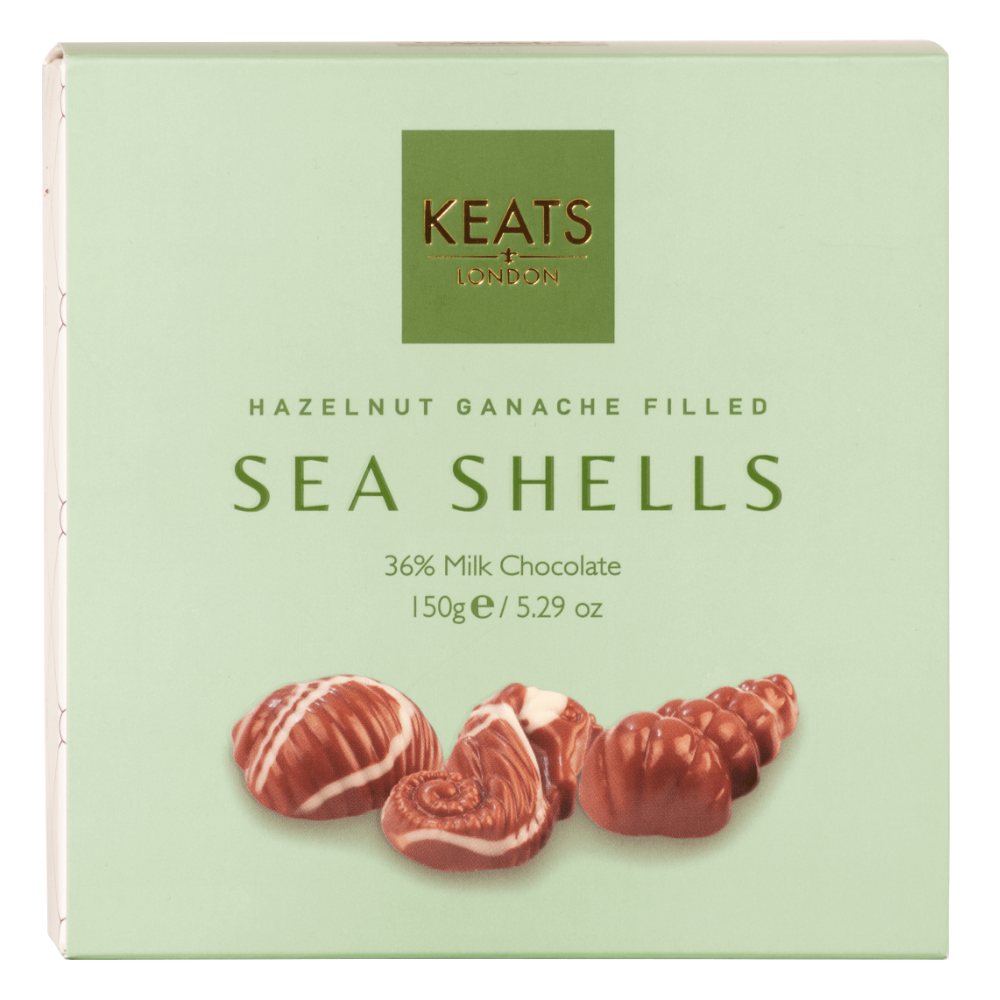 Keats Hazelnut Ganache Filled Sea Shells (150g) by Keats - The Pop Up Deli