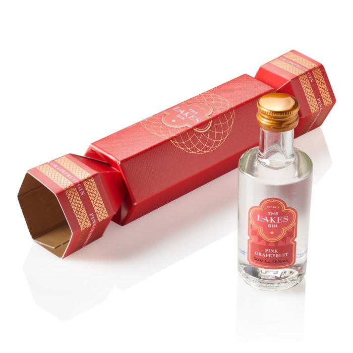 The Lakes Distillery Pink Grapefruit Gin Cracker 5cl [WHOLE CASE]
