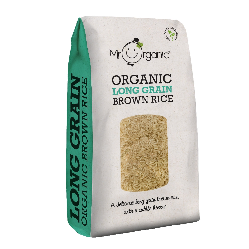Mr Organic Long Grain Brown Rice (500g)