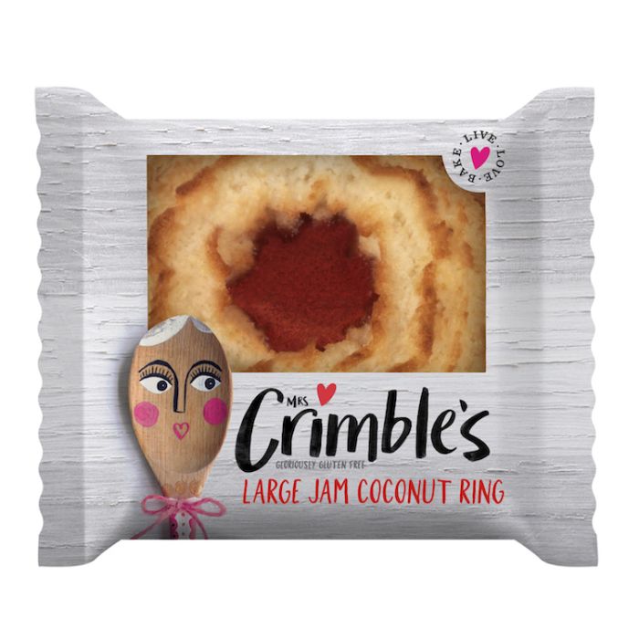 Mrs Crimble's Individual Jam Coconut Ring [WHOLE CASE] by Mrs Crimble's - The Pop Up Deli