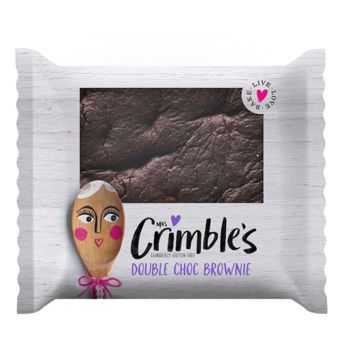 Mrs Crimble's Individual Double Choc Brownie [WHOLE CASE] by Mrs Crimble's - The Pop Up Deli
