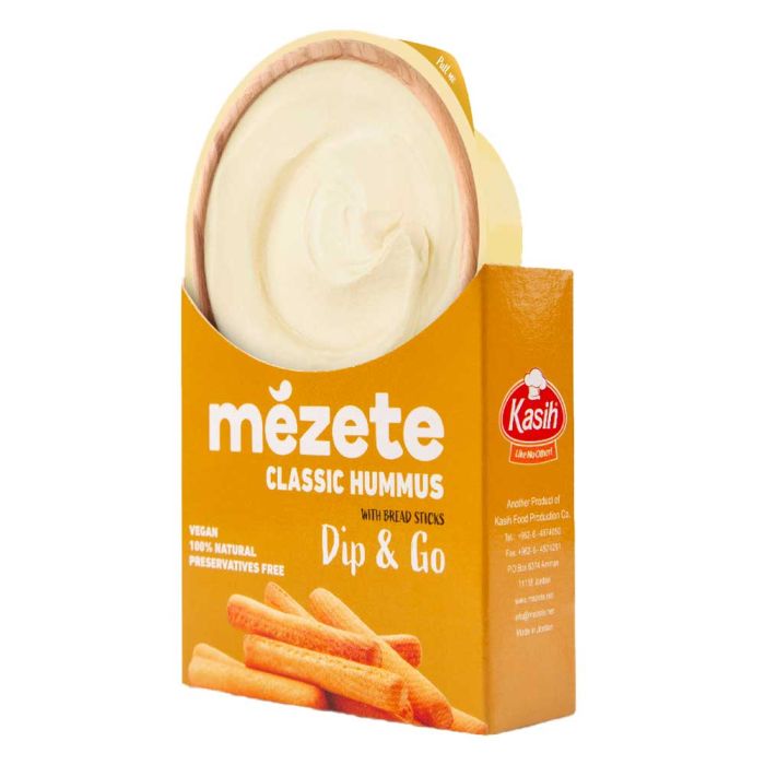 Mezete Classic Hummus with Bread Sticks [WHOLE CASE] by Mezete - The Pop Up Deli