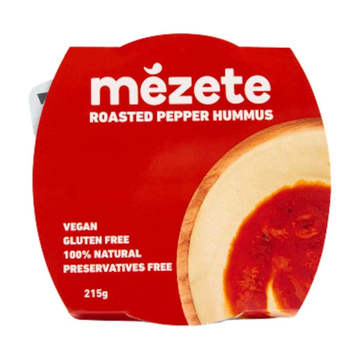 Mezete Roasted Pepper Hummus [WHOLE CASE] by The Pop Up Deli - The Pop Up Deli