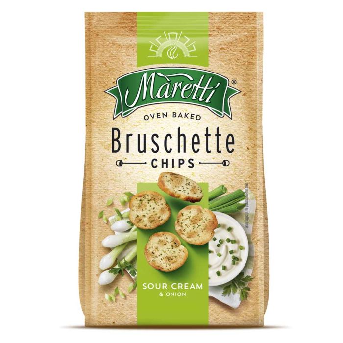 Maretti Sour Cream & Onion Bruschette Chips [WHOLE CASE]