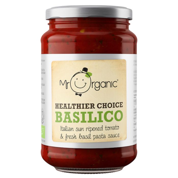 Mr Organic Healthier Choice Basilico Pasta Sauce [WHOLE CASE]