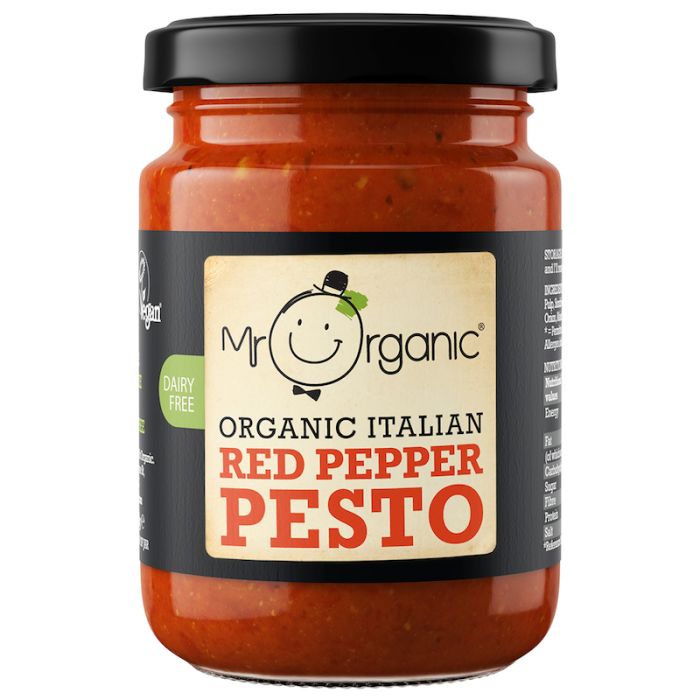 Mr Organic Grilled Pepper Pesto (6x130g) [WHOLE CASE]