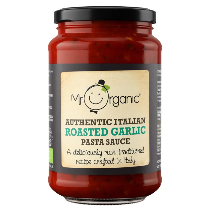 Mr Organic No Added Sugar Roasted Garlic Pasta Sauce [WHOLE CASE]