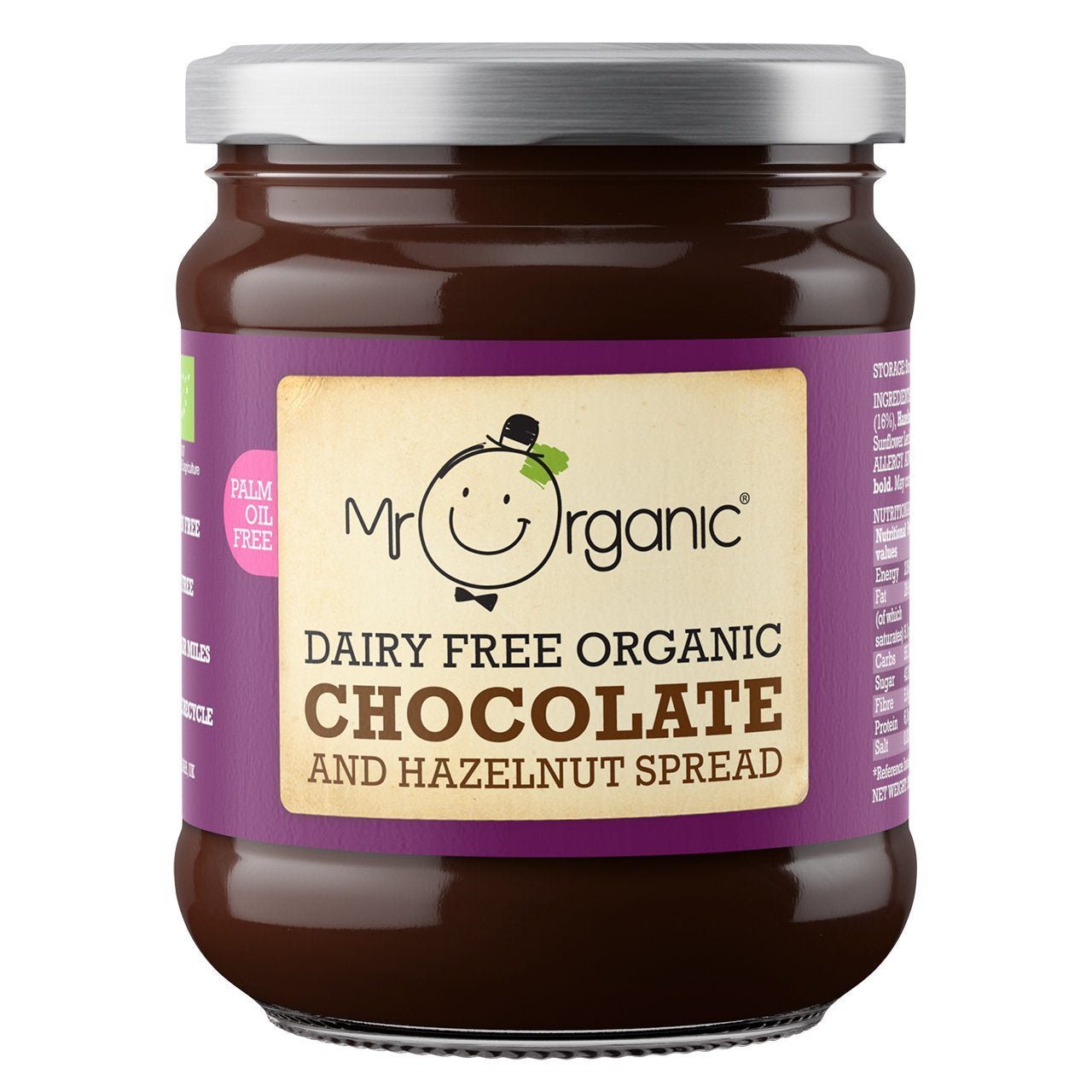Mr Organic Dairy Free Chocolate & Hazelnut Spread (200g)
