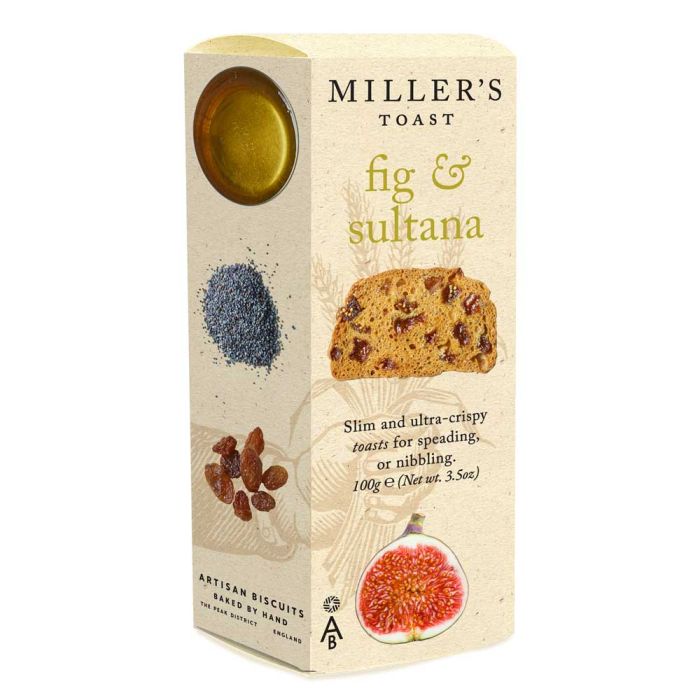 Miller's Toast Fig & Sultana [WHOLE CASE] by Artisan Biscuits - The Pop Up Deli