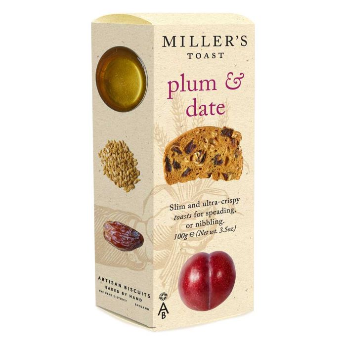 Miller's Toast Plum & Date [WHOLE CASE] by Artisan Biscuits - The Pop Up Deli