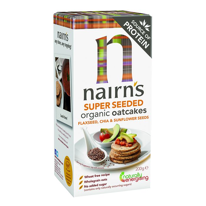 Nairns Organic Super Seeded Oatcakes [WHOLE CASE] by Nairn's - The Pop Up Deli