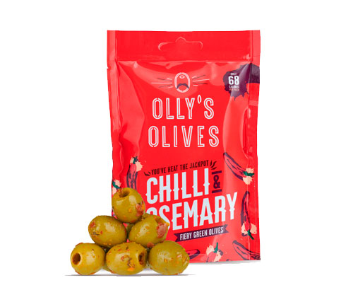 OLLY'S OLIVES - CHILLI & ROSEMARY (12 X 50G) [WHOLE CASE] by Olly's Olives - The Pop Up Deli