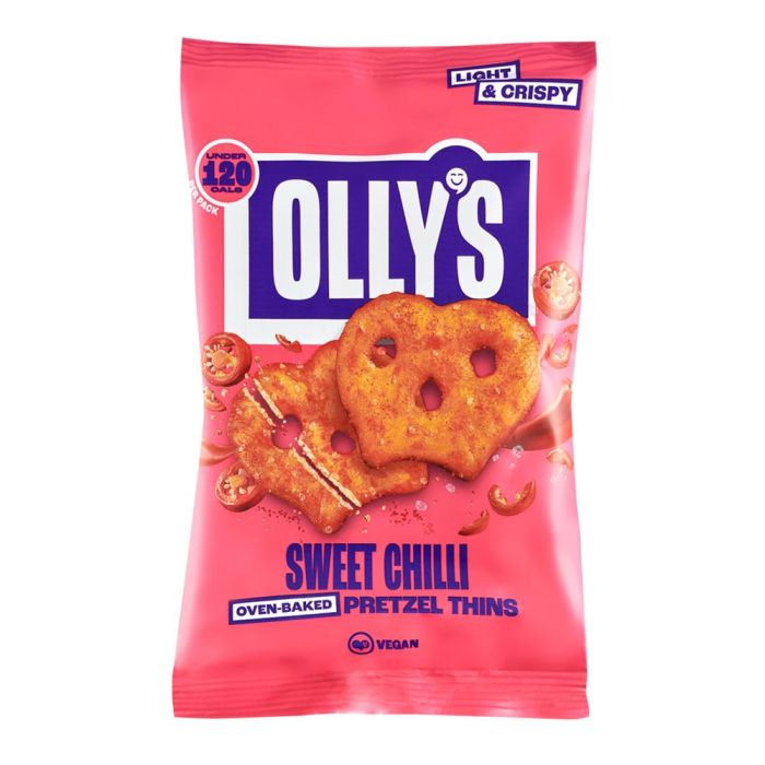 Olly's Thai Sweet Chilli Pretzel Thins 140g [WHOLE CASE] by Olly's - The Pop Up Deli