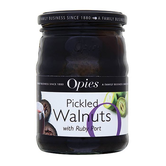 Opies Pickled Walnuts with Port 370g [WHOLE CASE]