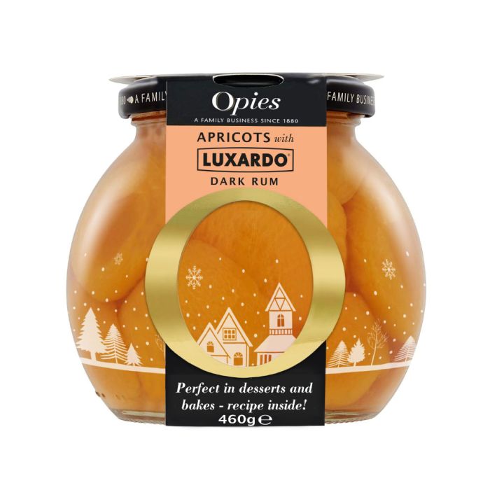 Opies Apricots with Luxardo Dark Rum 460g [WHOLE CASE]