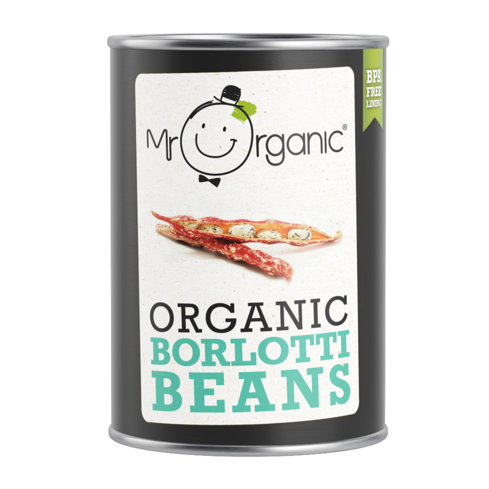 Mr Organic Borlotti Beans (400g)