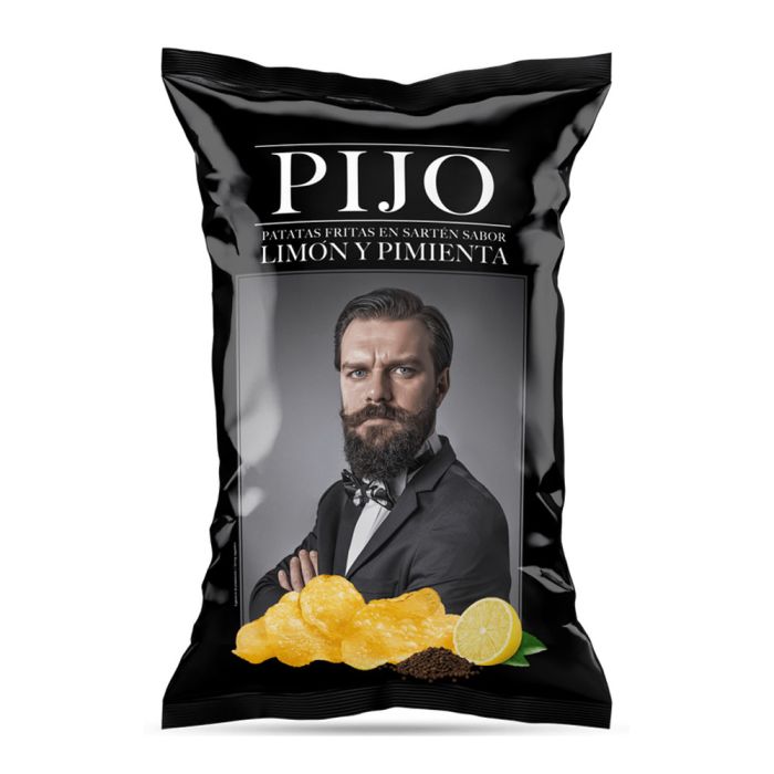 PIJO LIMÓN Y PIMIENTA (Lemon & Pepper Crisps) [WHOLE CASE] by The Pop Up Deli - The Pop Up Deli