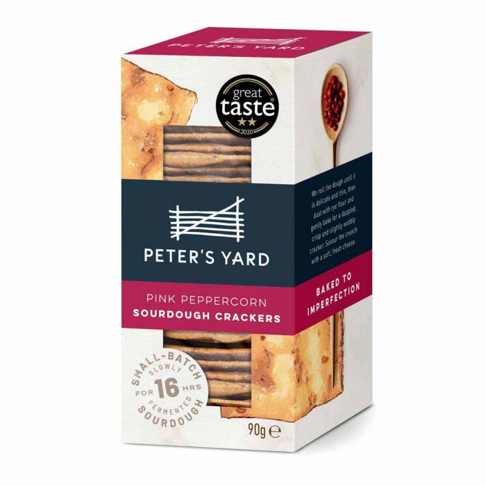 Peter's Yard Pink Peppercorn Sourdough Crackers [WHOLE CASE] by Peter's Yard - The Pop Up Deli