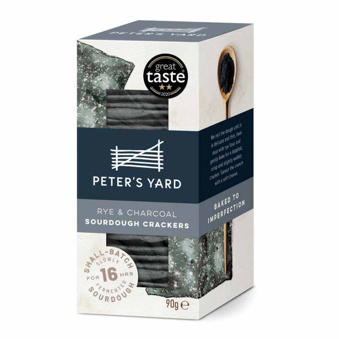 Peter's Yard Rye & Charcoal Sourdough Crackers [WHOLE CASE] by Peter's Yard - The Pop Up Deli