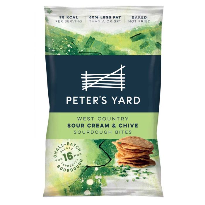 Peter's Yard West Country Sour Cream & Chive Sourdough Bites 90g [WHOLE CASE]