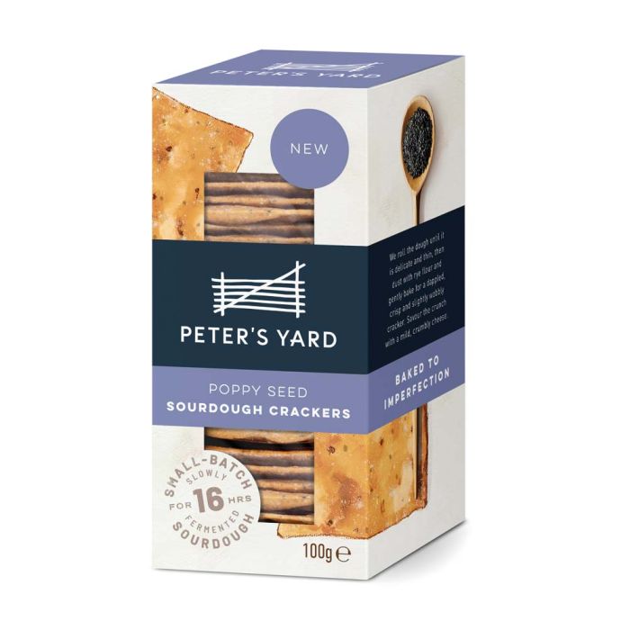 Peters Yard Poppy Seed Sourdough Crackers [WHOLE CASE] by Peter's Yard - The Pop Up Deli