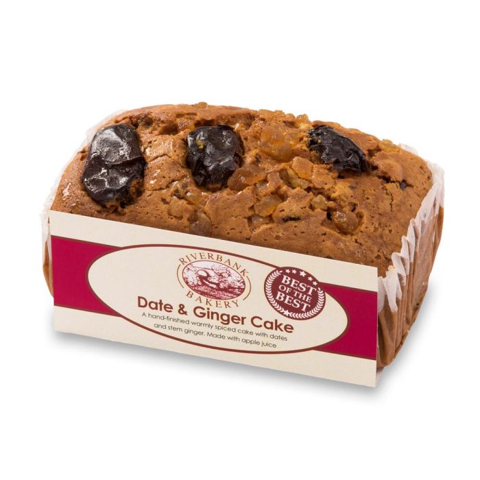 Riverbank Bakery Date & Ginger Loaf Cake [WHOLE CASE]