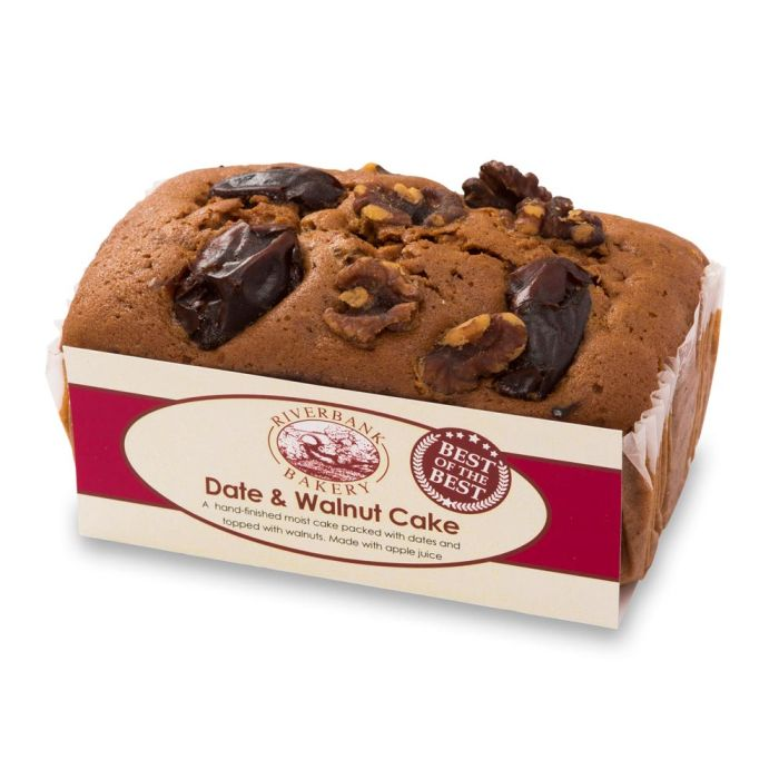 Riverbank Bakery Date & Walnut Cake [WHOLE CASE] by Riverbank Bakery - The Pop Up Deli