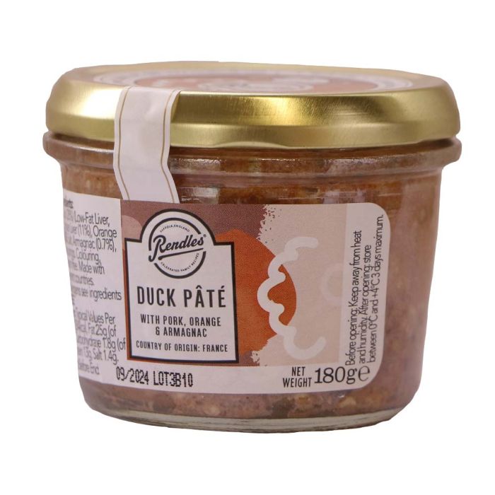 Rendles Farmhouse Duck Pate with Orange [WHOLE CASE] by Rendles - The Pop Up Deli