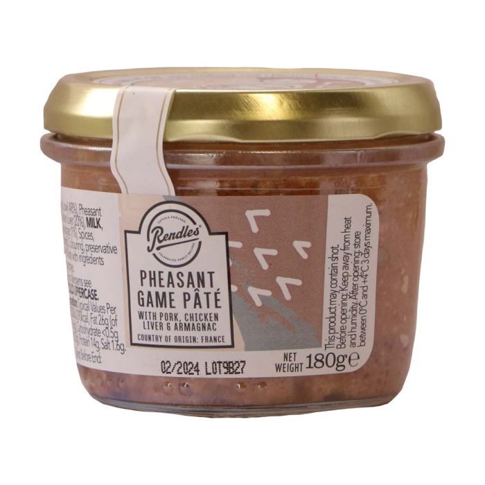 Rendles Pheasant Game Pate with Armagnac [WHOLE CASE] by Rendles - The Pop Up Deli