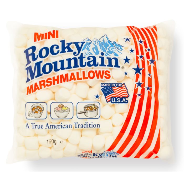 Rocky Mountain Mini White Marshmallows 150g [WHOLE CASE] by Rocky Mountain - The Pop Up Deli