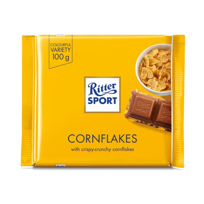 Ritter Sport Cornflakes Milk Chocolate [WHOLE CASE]