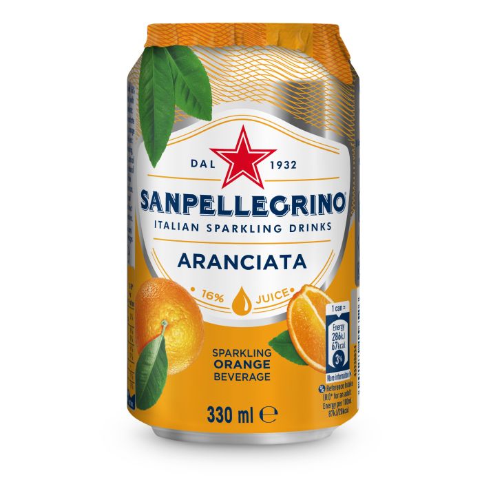 San Pellegrino Orange Sparkling Soft Drinks 6 x 330ml [WHOLE CASE]