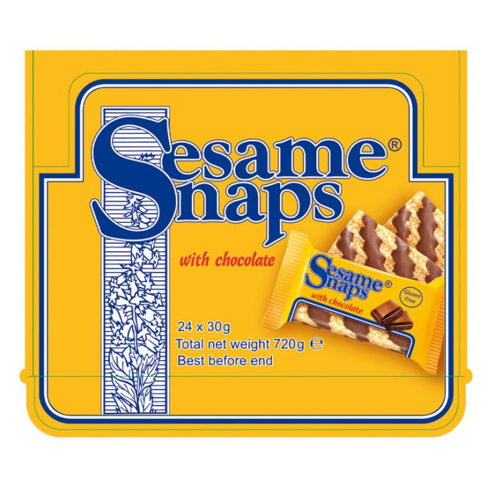 Sesame Snaps Chocolate [WHOLE CASE] by Sesame Snaps - The Pop Up Deli