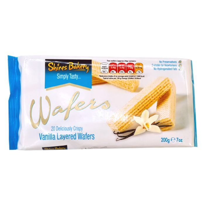 Shires Vanilla Layered Wafers [WHOLE CASE] by Shires Bakery - The Pop Up Deli