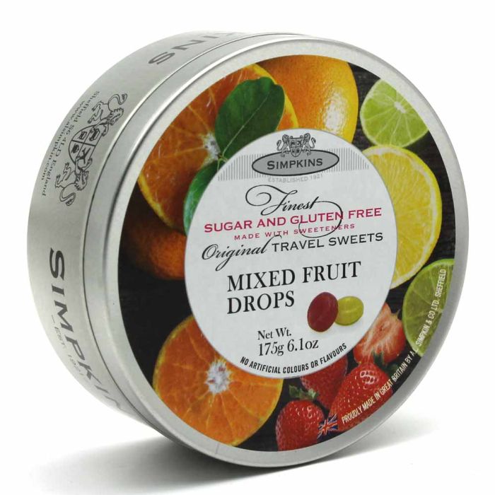 Simpkins Sugar Free & Gluten Free Mixed Fruit Drops [WHOLE CASE]