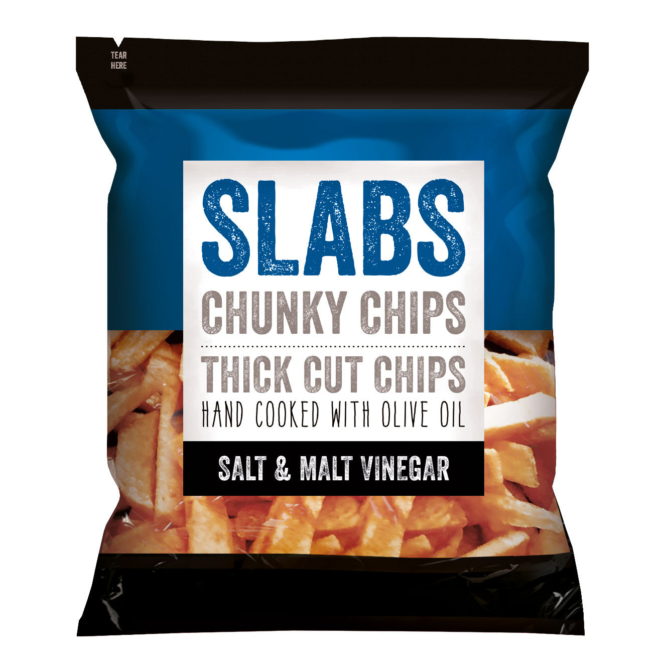 Slabs Salt & Vinegar Chunky Chips(18x60g)