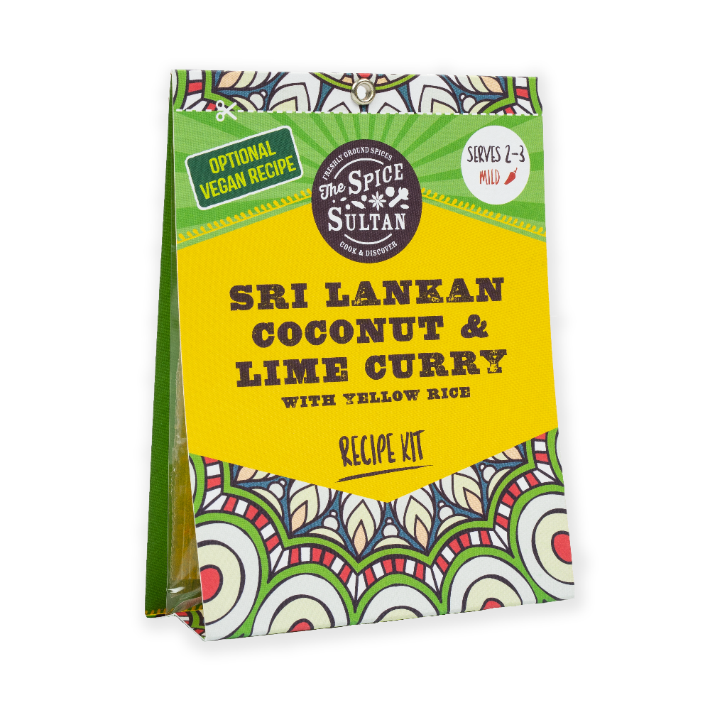 The Spice Sultan Sri Lankan Coconut & Lime Curry with Yellow Rice Meal Kit (27g)