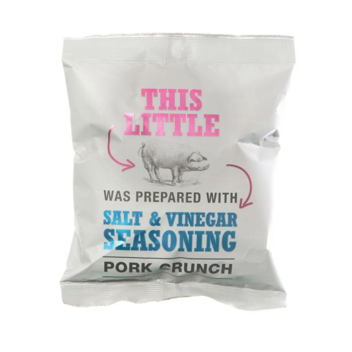 Snak Shed This Little Pig Salt & Vinegar Pork Crunch x6 [WHOLE CASE]