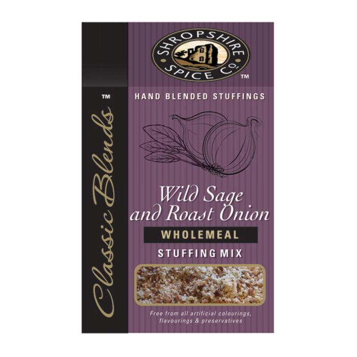 Shropshire Spice Wild Sage & Roast Onion Wholemeal Stuffing Mix [WHOLE CASE] by Shropshire Spice - The Pop Up Deli
