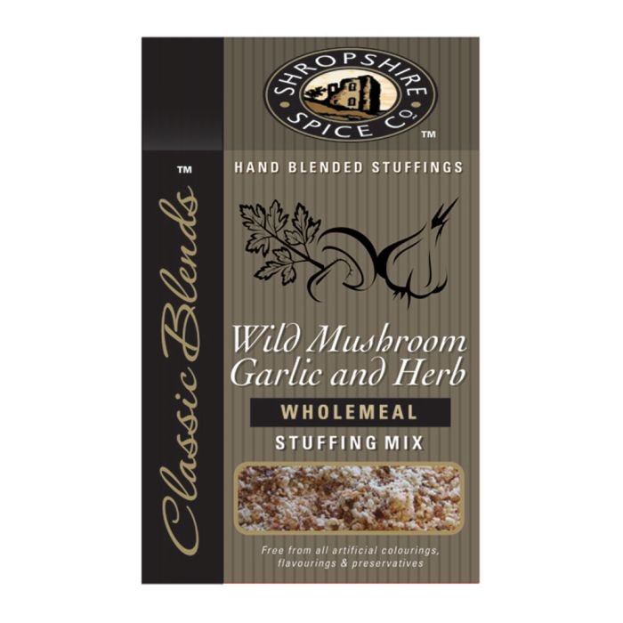 Shropshire Spice Wild Mushroom, Garlic & Herb Wholemeal Stuffing Mix [WHOLE CASE] by Shropshire Spice - The Pop Up Deli