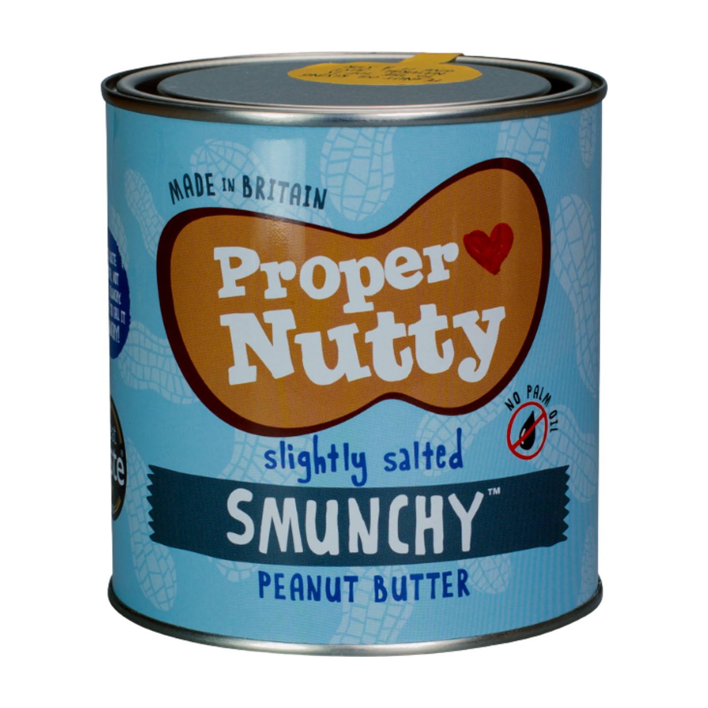 Proper Nutty Slightly Salted Smunchy Peanut Butter Tin (1Kg)