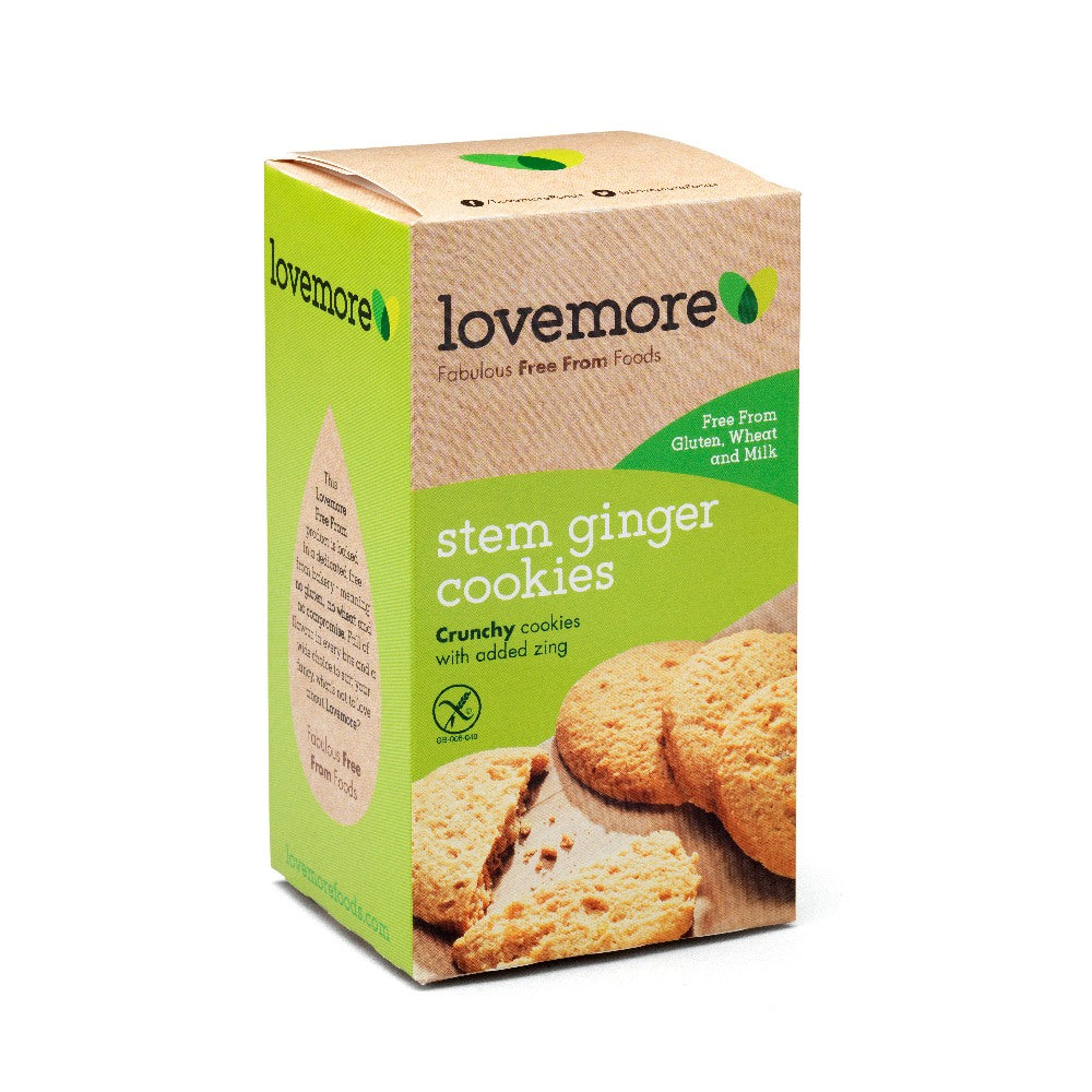 Lovemore Gluten Free Stem Ginger Cookies (150g)