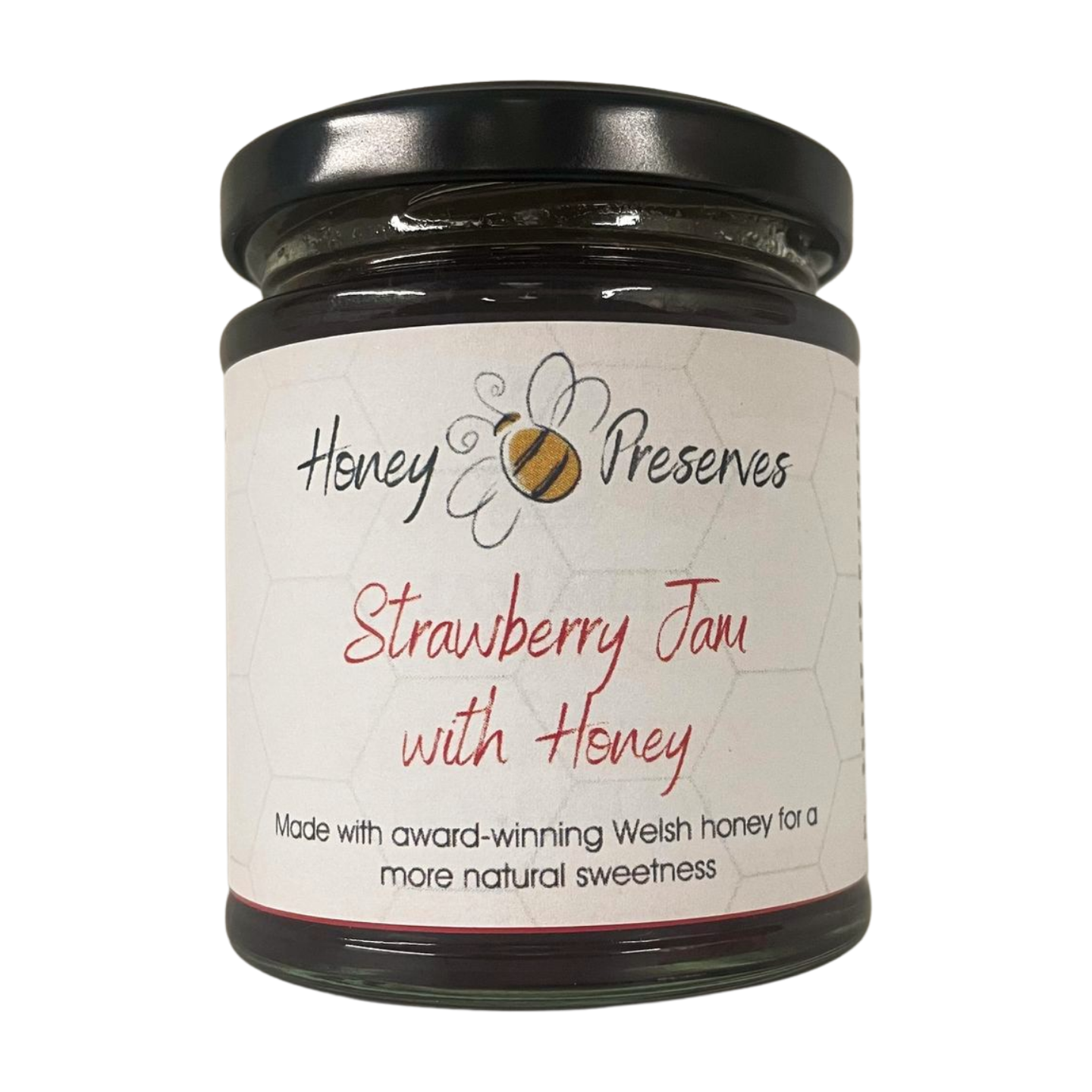Honey Bee Preserves Strawberry Jam with Honey (227g)