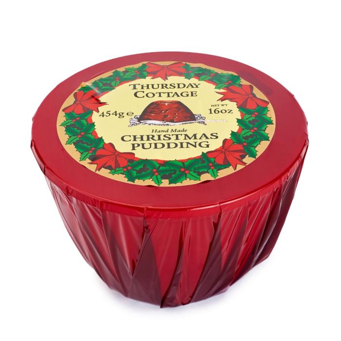 Thursday Cottage Christmas Pudding Cello 454g [WHOLE CASE]