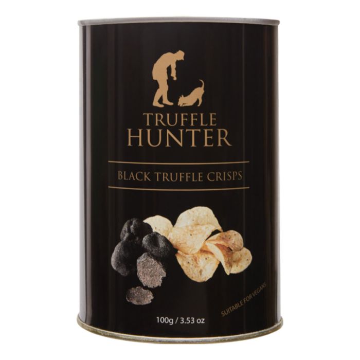 Truffle Hunter Black Truffle Crisps 100g Tin  [WHOLE CASE]