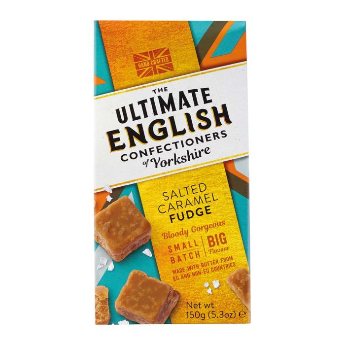 Ultimate English Salted Caramel Fudge Carton 150g [WHOLE CASE]