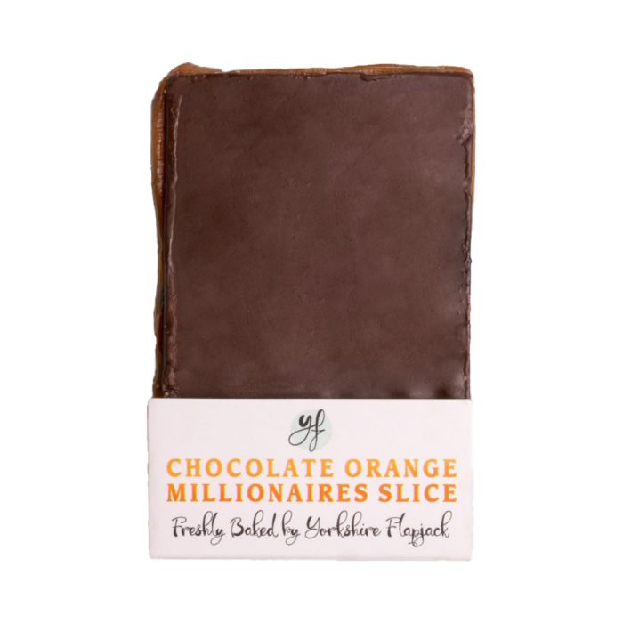 Yorkshire Flapjack Chocolate Orange Millionaires Slice [WHOLE CASE] by The Pop Up Deli - The Pop Up Deli
