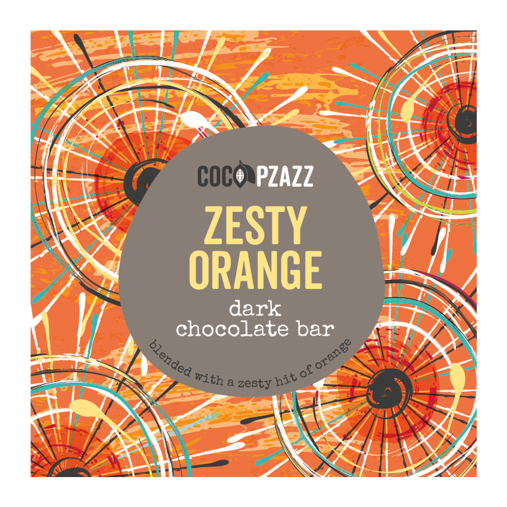 Coco Pzazz Zesty Orange Dark Bar (80g)